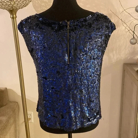 Alice + Olivia silk sequins blouse size small - Picture 3 of 5